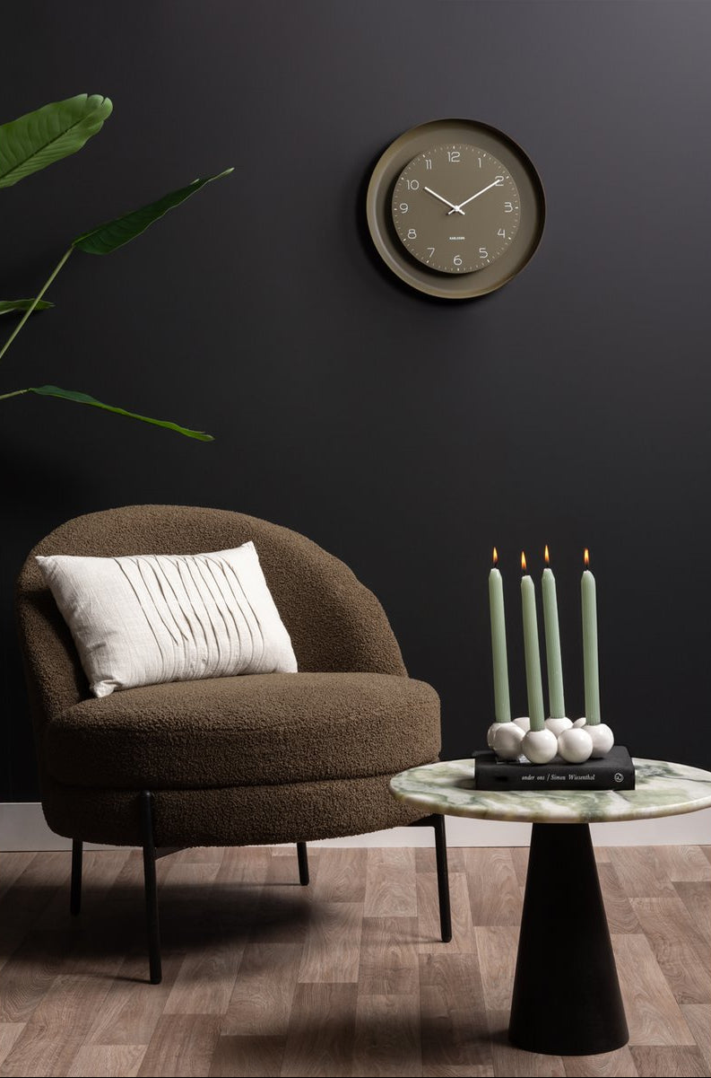 Bijzettafel Kracht (marmer en mangohout)