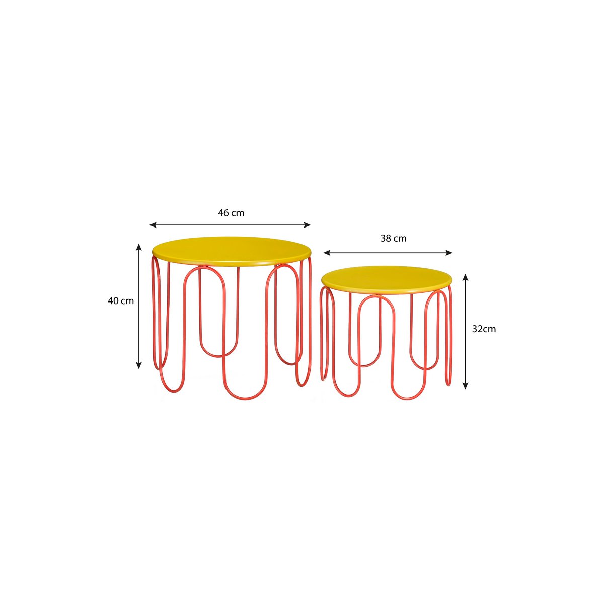 Bijzettafel Dione - Set van 2