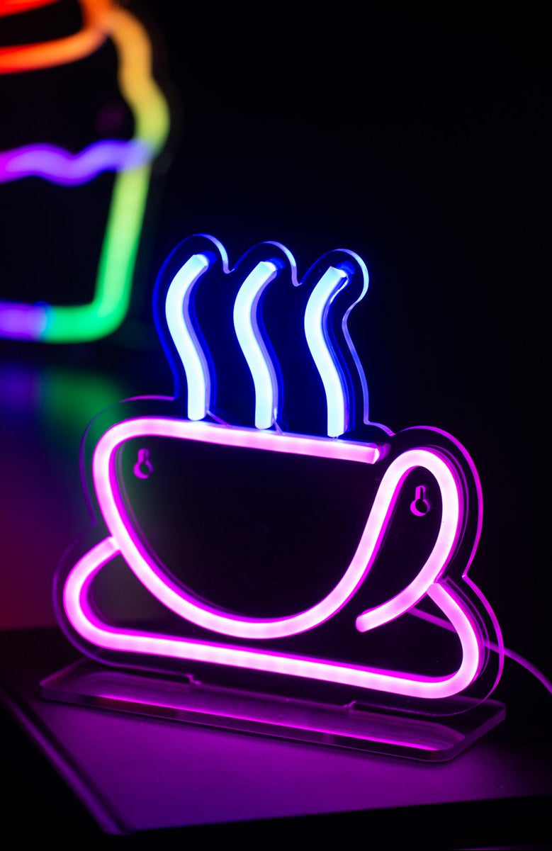 Neonlicht Koffie
