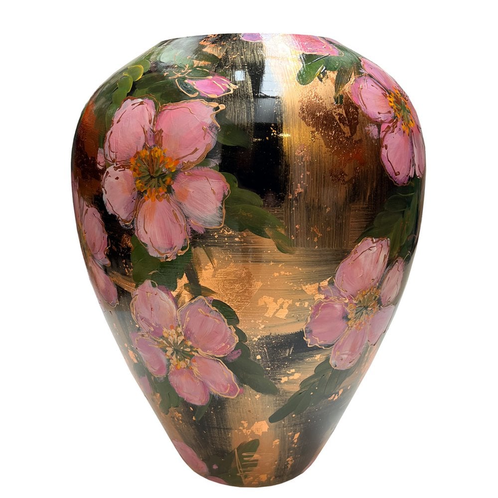 Vaas Kander Flower Hellebores Bronze