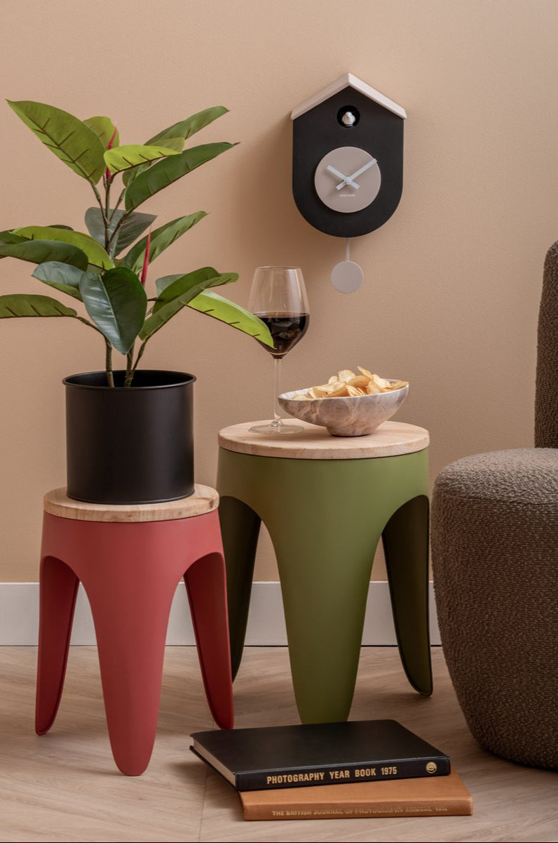 Bijzettafel/Kruk Double Funky - set van twee