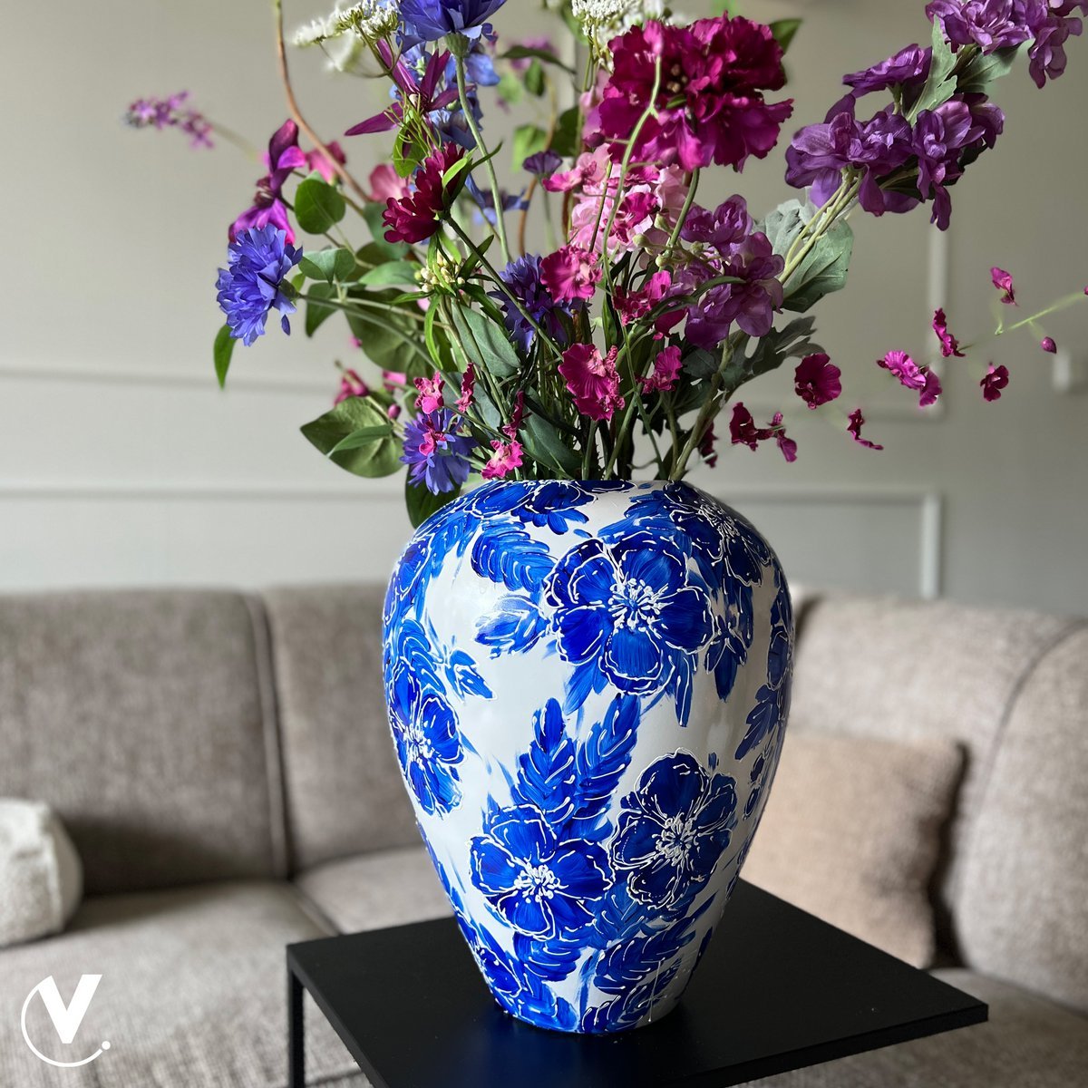 Vaas Kander Rosehip Delfts Blauw