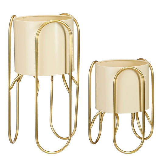 Bloempot Donau op Standaard - set van 2