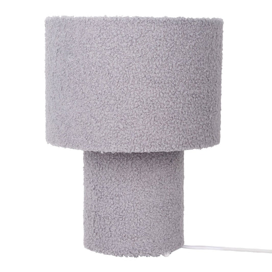 Tafellamp Fluffy (teddy/bouclé -stof)