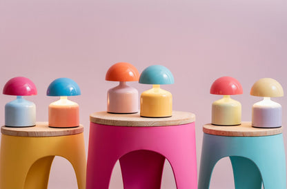 Bijzettafel/Kruk Double Funky - set van twee