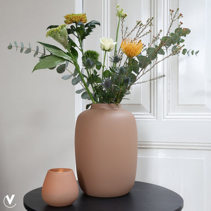 Waxinelichthouder Tasman Matte Sand - set van 2 stuks