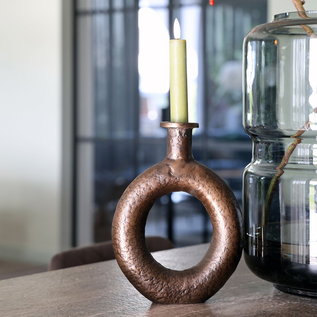 Kandelaar Rocha bronze - S, L