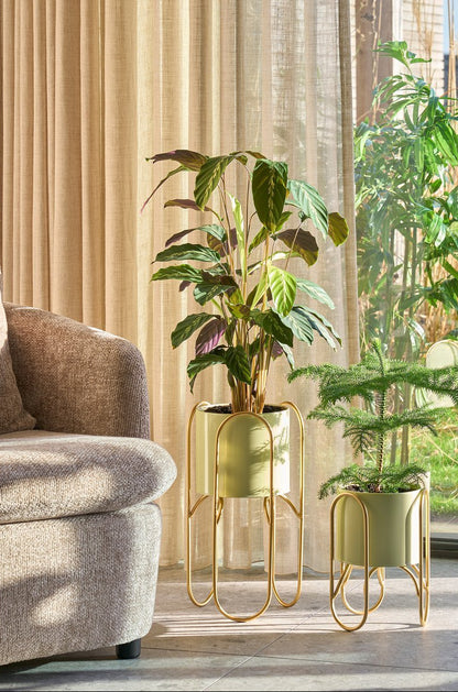 Bloempot Donau op standaard - set van 2