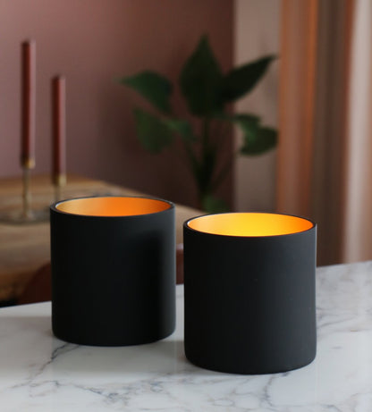Waxinelichthouder Celtic Black Gold - set van 2 stuks