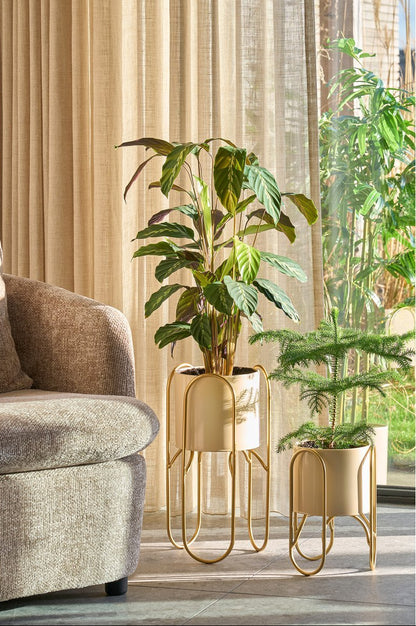 Bloempot Donau op Standaard - set van 2