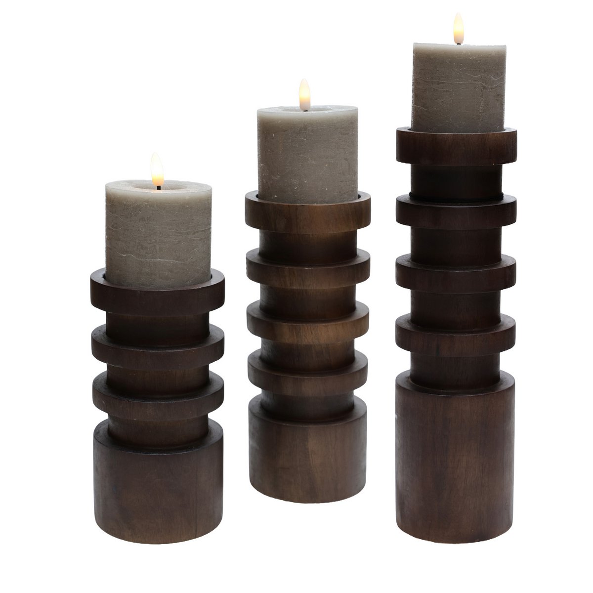 Kandelaar Vail walnut - S,M,L