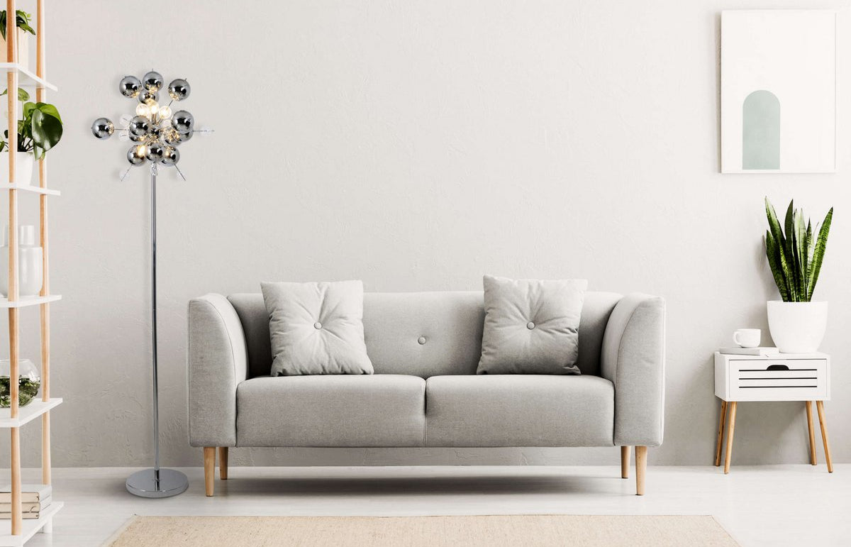 Vloerlamp Explosie Chroom