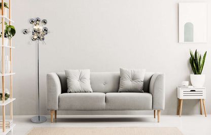 Vloerlamp Explosie Chroom