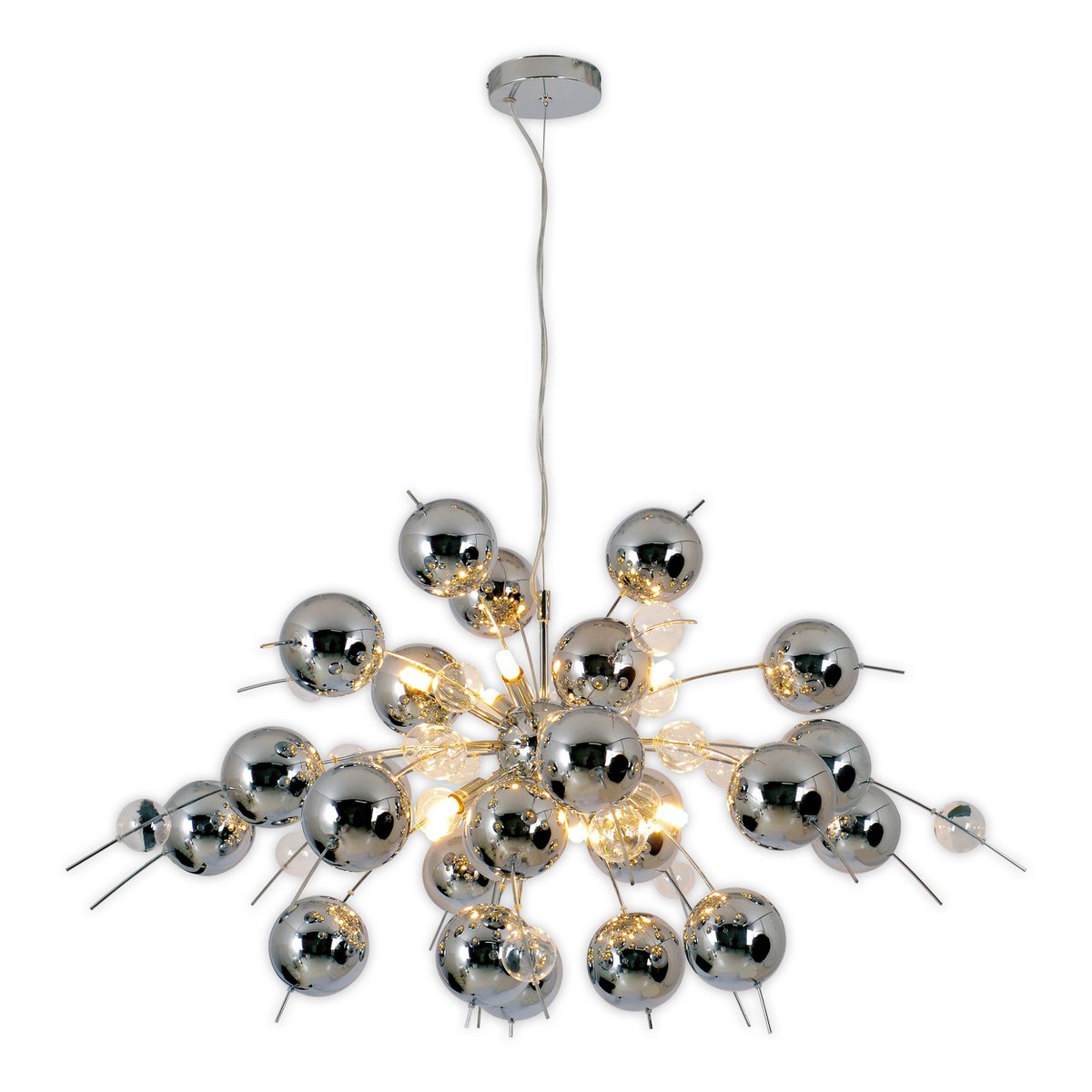 Hanglamp Explosie Chroom - Groot
