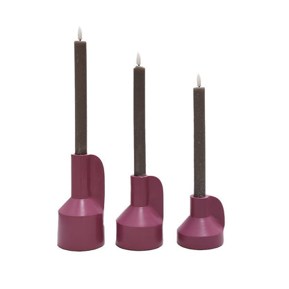 Kaarshouder Alota Mauve - set van 3