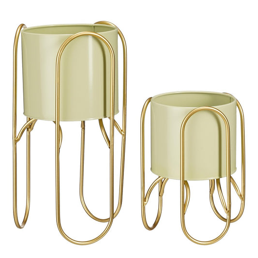 Bloempot Donau op standaard - set van 2