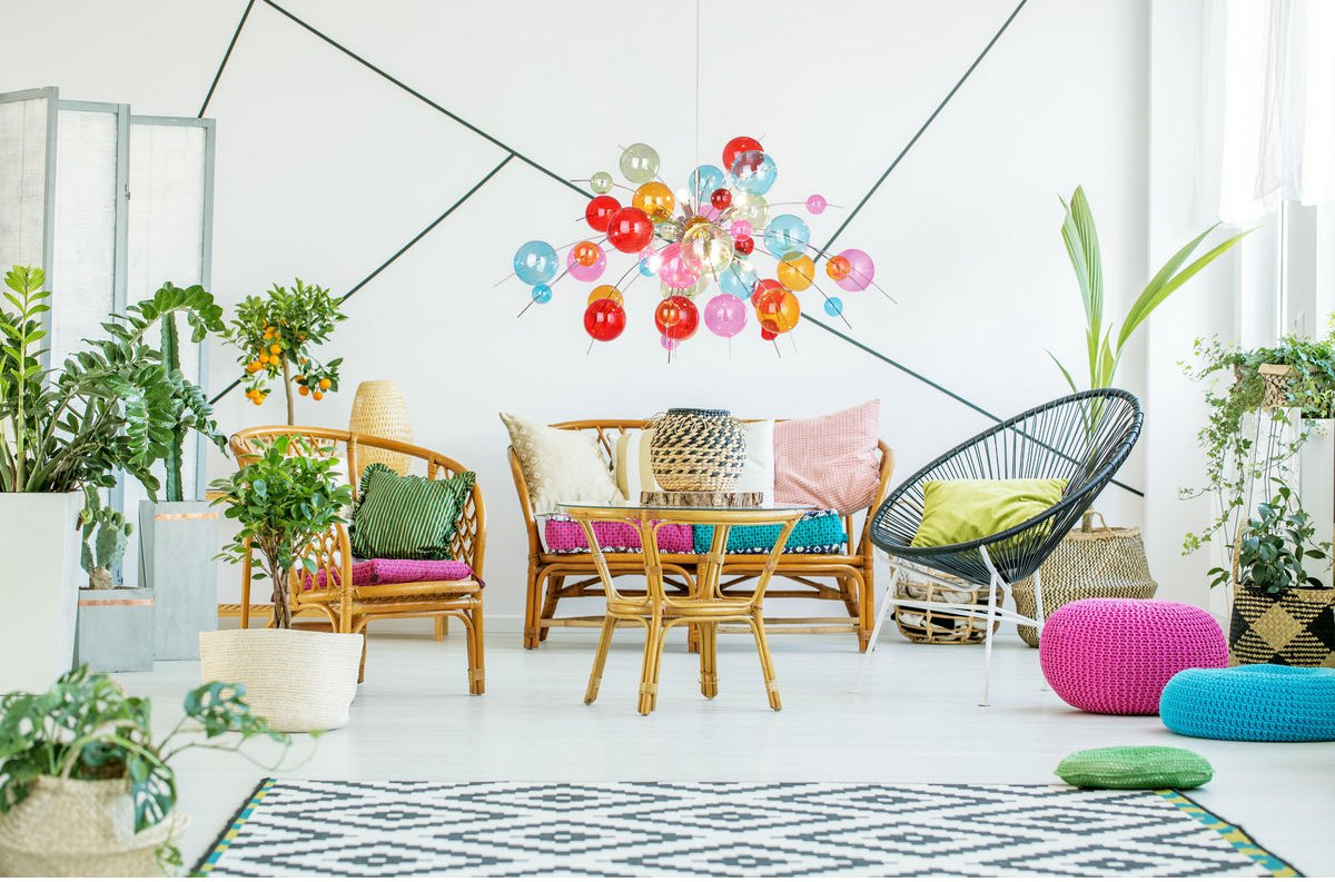 Hanglamp Explosie Gekleurd - Groot